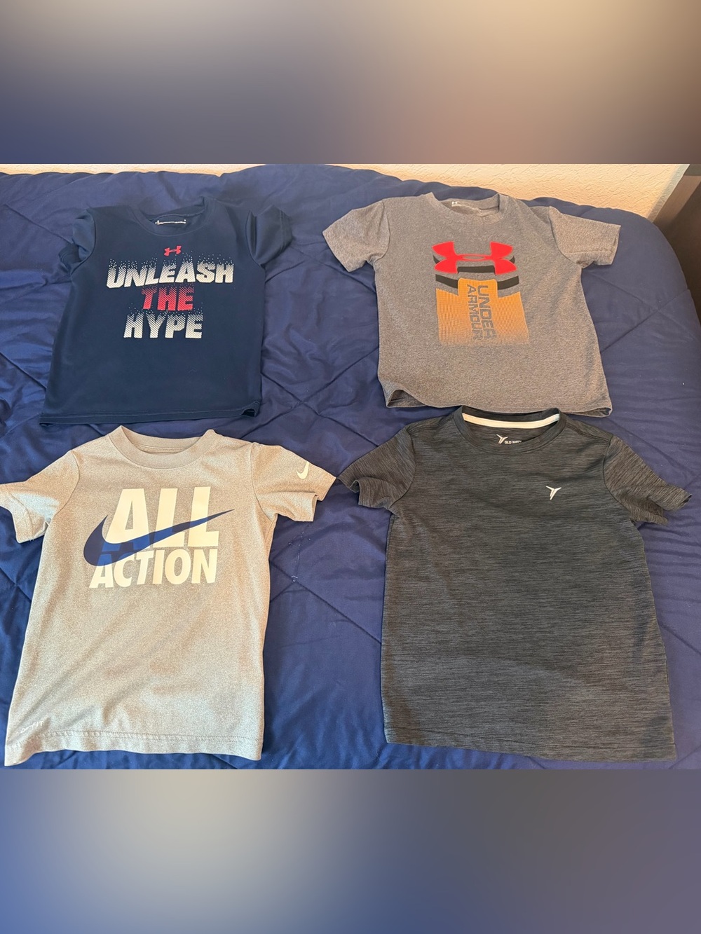 NIKE and Under Armour Assorted Short Sleeve Tee, DRI FIT active wear